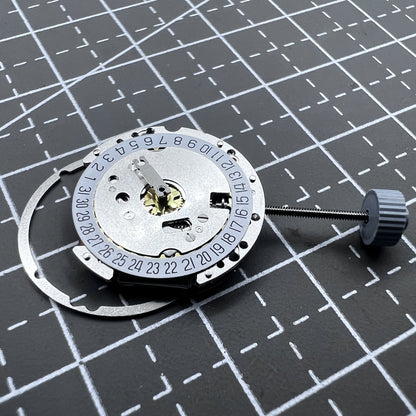 Swiss Quartz watch movement Ronda 775 with date at six o'clock, precise timekeeping by Ronda brand.