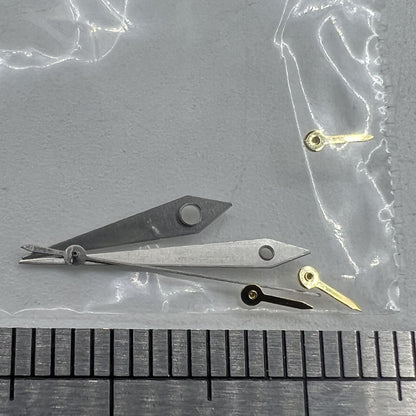 Aiguilles de montre 11,5 mm, finition argent mat, forme de flèche, pour VX3J, VX9J, VX7J, VX3N, VX9N