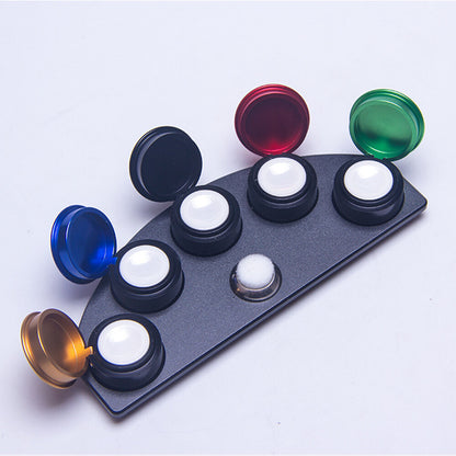 Great A Metal Oil Cups Stand In Die-cast Alloy 4/5 Containers Watch Repair Tool