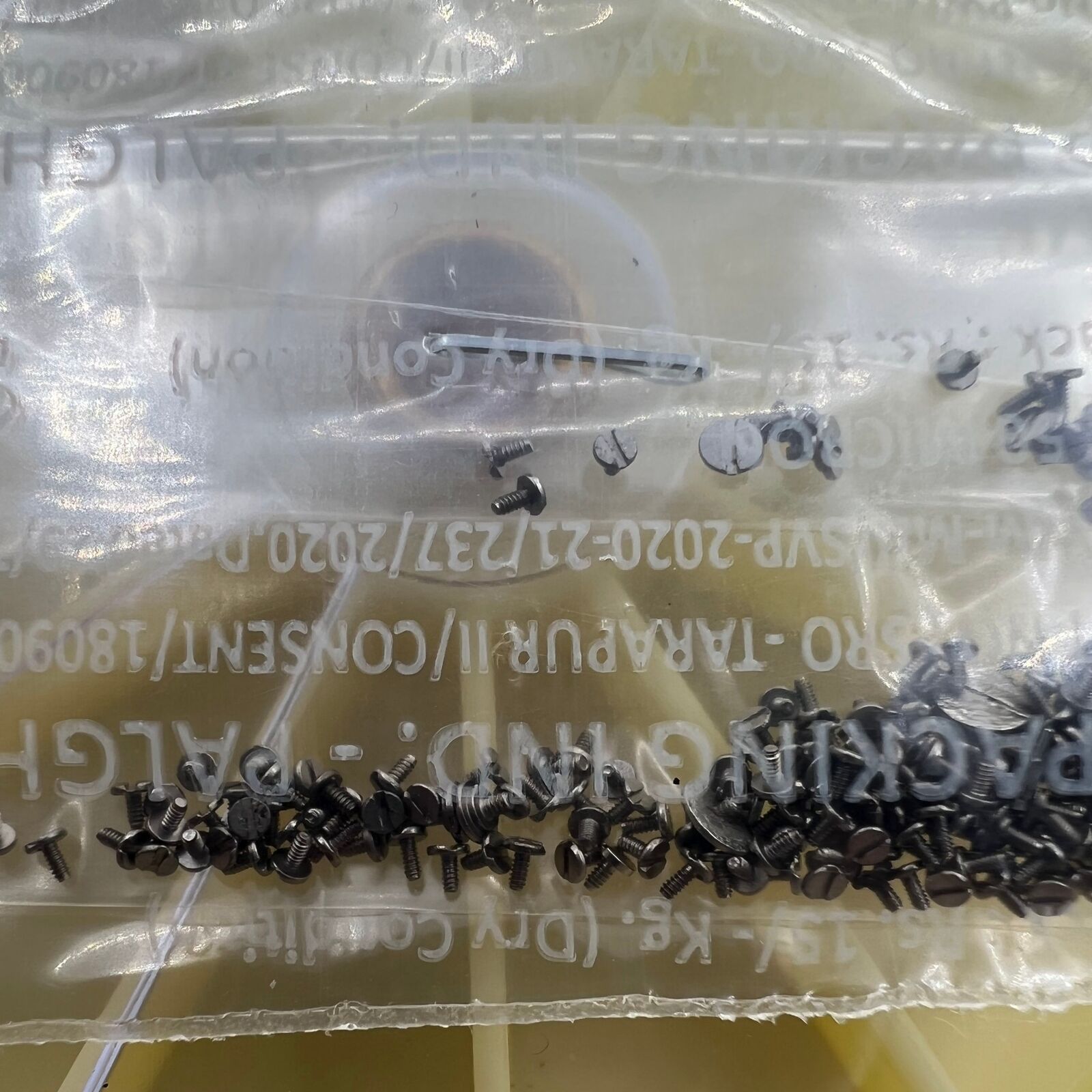 Swiss Made stainless steel mini watch screws, 250pcs for precise repair and adjustment tasks.