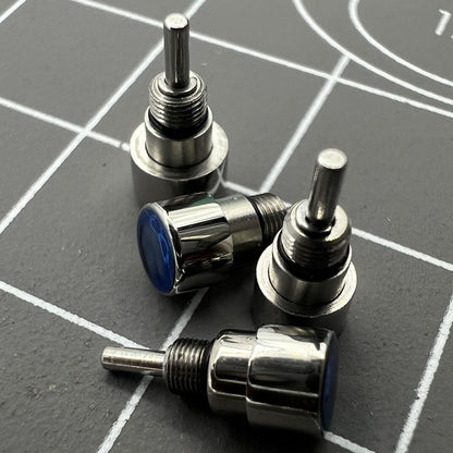 14 Teile klassische silberne Armbanduhr 7 Größen Edelstahl Druckknopf Antrieb