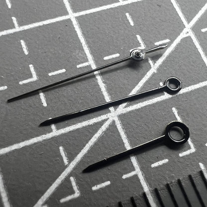 2er Set Schwarze 15mm Uhrzeiger für Miyota 2035 2115 2105 2305 Kit