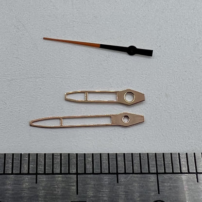 Aiguilles de montre creuses 13 mm avec garniture dorée rose pour Miyota 2315 2035 2036 2115 2305