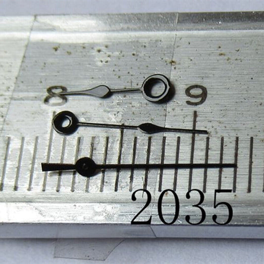 Aiguille de montre peinte en noir de 10 mm pour Miyota 2035 2115 2105 2305 2315