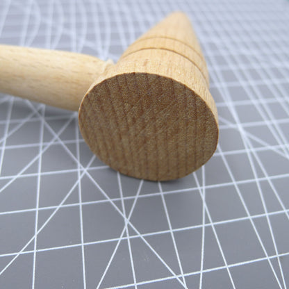 Bergeon 1447 boxwood mallet hammer for precise watch bracelet pin adjustments, Swiss quality tool.