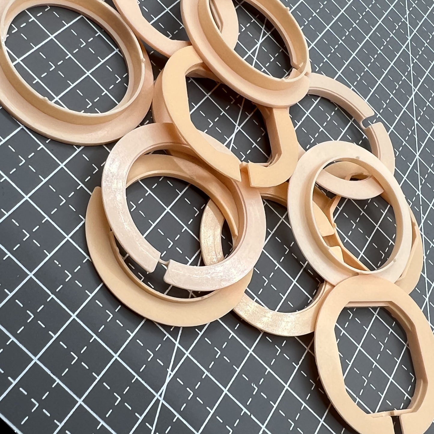 Lot de 12 entretoises de boîtier de mouvement, 5 tailles de ligne, support de bague de boîtier #AC-676-11.5