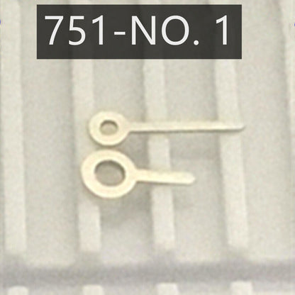 2 Sets/Pack Silver 2 Hands Watch Hands for Ronda 751 Quartz Movement P1-H6-NO1