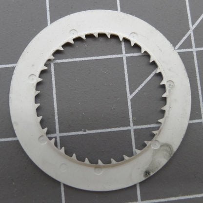 Red font date disk wheel on black background for NH35 watch movement, compatible date replacement part.