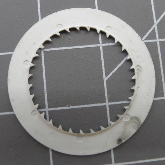 Red font date disk wheel on black background for NH35 watch movement, compatible date replacement part.