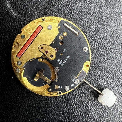 ETA255.461 Swiss Made quartz watch movement with 3 hands and date window at 4 o'clock, perfect for accurate repairs.