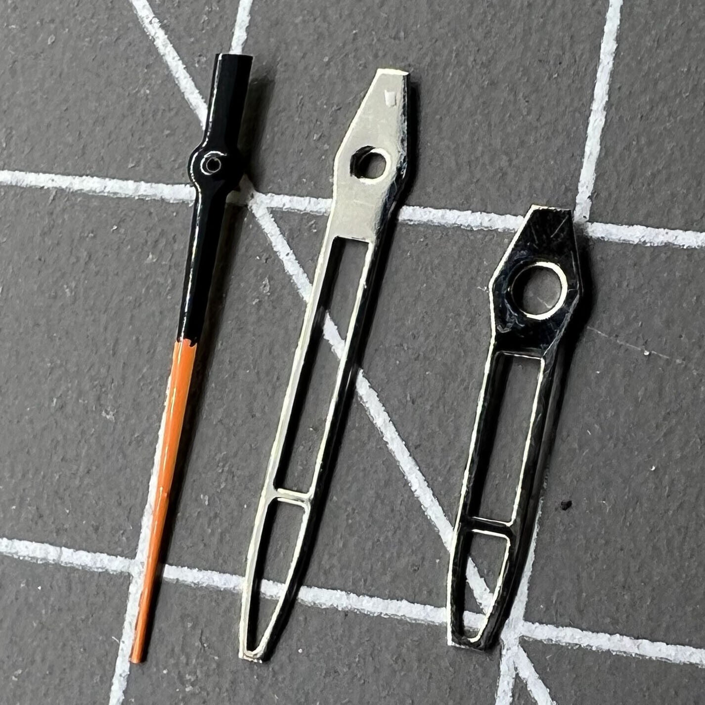 Silver trim hollow arrow 13mm watch hands compatible with Miyota 2315 2035 2036 2115 2305.