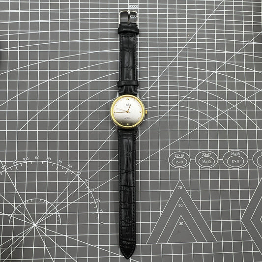 37mm Shanghai manual mechanical watch with gradient grey dial, 17 jewels, classic timepiece for everyday wear.
