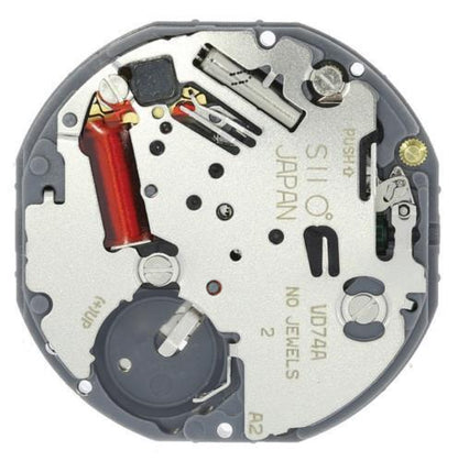 Hattori Epson TMI VD74A quartz watch movement, precision Japanese craftsmanship for accessories.