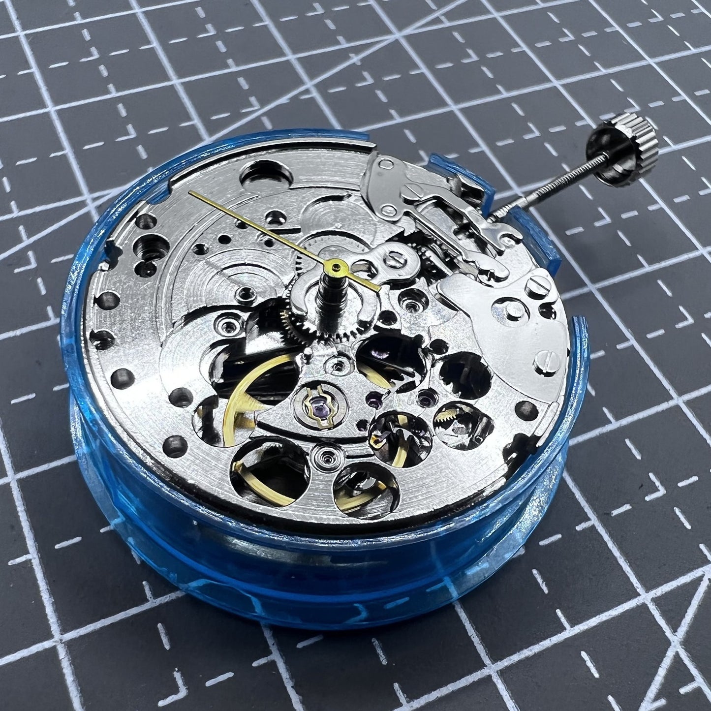 Automatisches mechanisches Uhrwerk Tianjin ST16 Silber Hollow