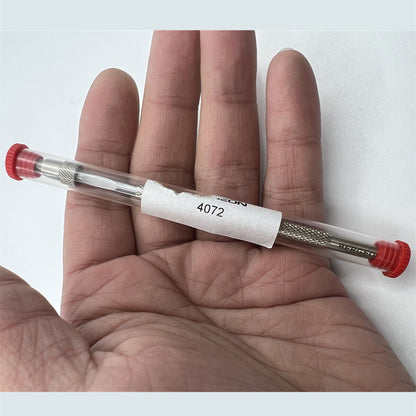 Bergeon 4072 pin vise, 105mm, for holding hairsprings in Swiss watchmaking precision tasks.