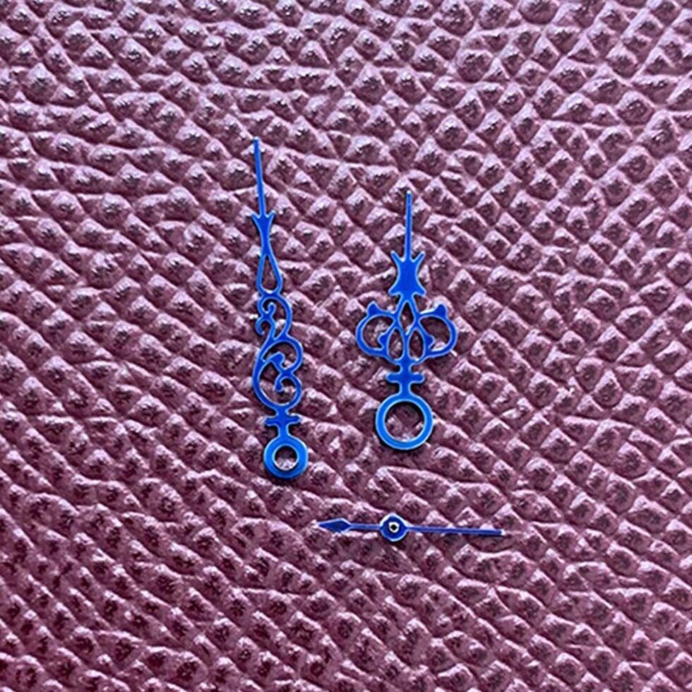 Skeleton-style watch hands set for ETA6497/6498 ST3600 movement, precision-crafted accessory.