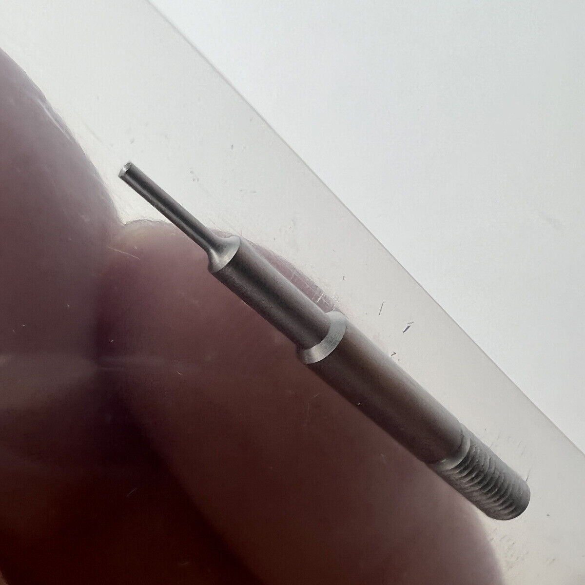 Bergeon 6767-BF stainless steel pointed end tip for precise spring bar tool replacement in watch repair.