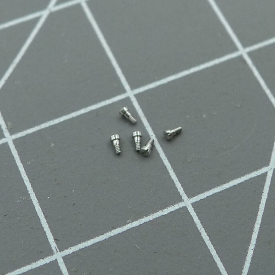 1. Set of 3 RLX 3135 hairspring bridle screws for precise watch movement repair.  