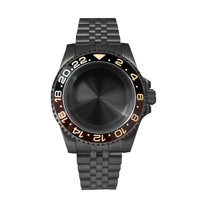 Boîtier de montre en verre saphir 40 mm pour mouvement NH35/NH36, boîtier modifié