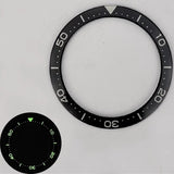 40.3/32.8mm C3/BGW9 Green Lume Diving Flat Watch Bezel Insert Watch Part