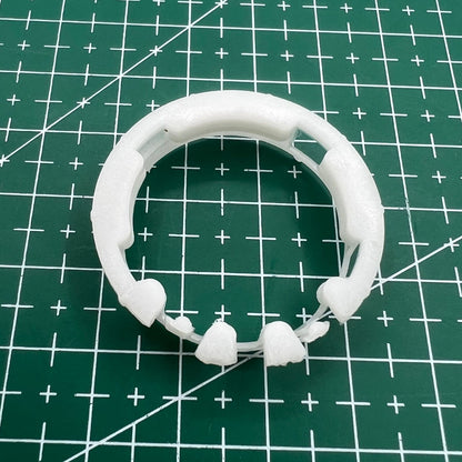 Set of 5 ETA 2824/2836/2846 spacer rings, 7.6mm cushion mounts for precise watch repairs