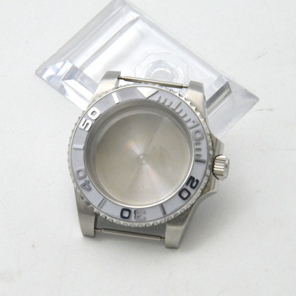 Montre de yacht automatique 40 mm GMT, boîtier compatible avec le mouvement NH35/36, verre saphir