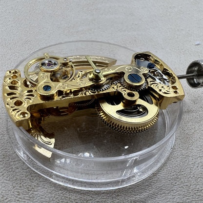 Automatikwerk LG0806B Goldenes Rechteck Skelett Unwucht Rad Mechanisch