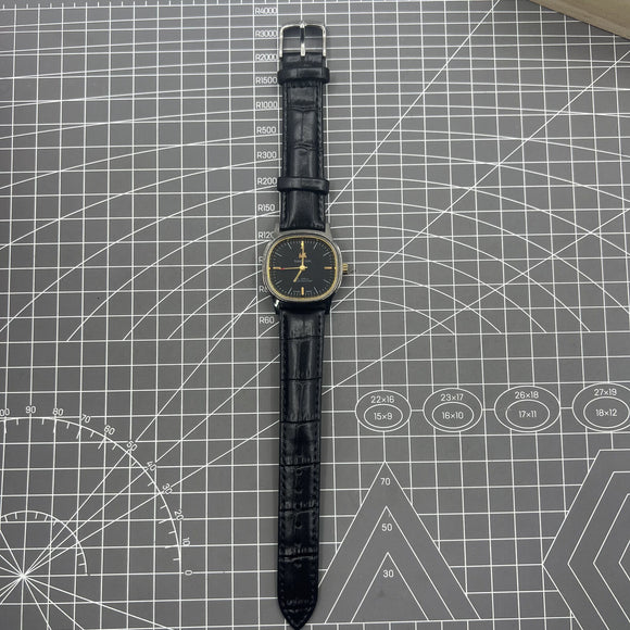 34mm Shanghai Factory Made Manual Mechanical Watch Black 19 Jews Shock-Resistant