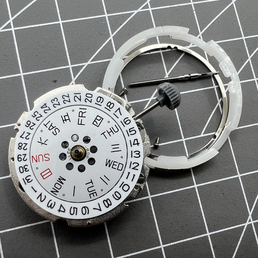Miyota/Citizen 8200 Automatic Mechanical Movement Double Calendar 8205