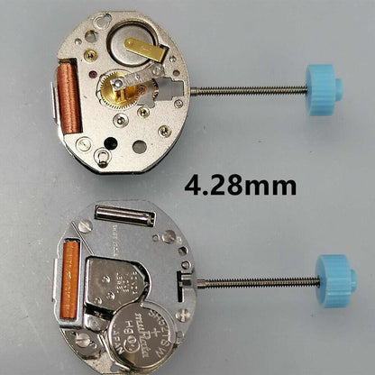 Swiss Ronda 751 quartz watch movement with 2 hands, 4.28mm height, precision Swiss parts for watch accessories.