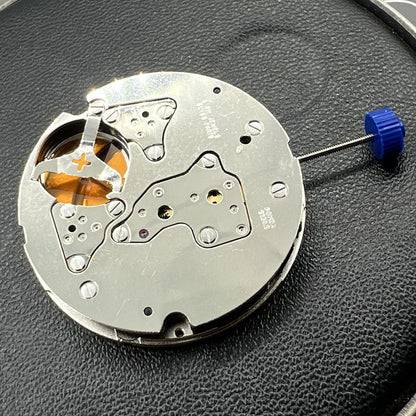 Swiss Ronda 5030D quartz watch movement with date at 4 o'clock, precise timing by Ronda brand.