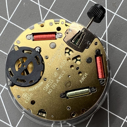 Longines E56.111 watch accessory with original ETA quartz movement and single calendar display.