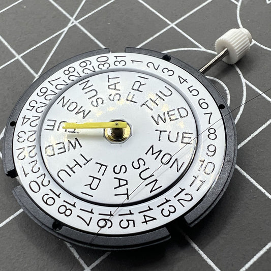 ISA317 quartz watch with 3 hands and double calendar display, ideal for stylish timekeeping.