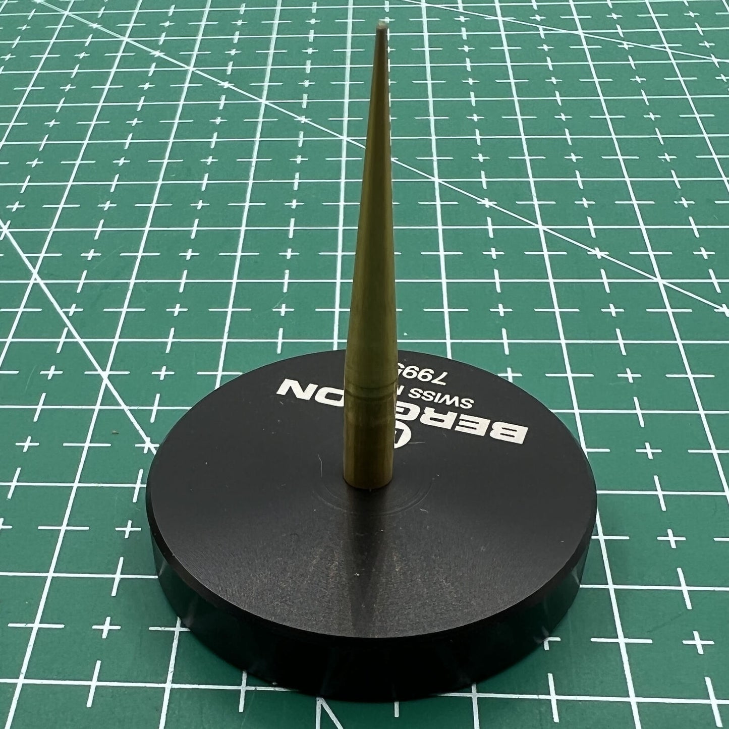 Swiss Bergeon 7995 balance cock holding tool for watch repair, durable precision accessory.