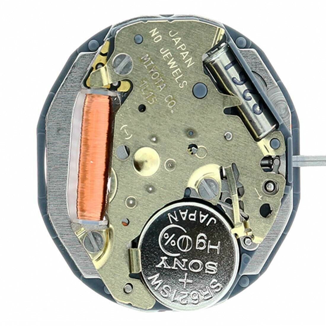 Miyota 1L15 Japan Quartz Movement Date at 3