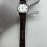 38mm Shanghai Factory Made Manual Mechanical Watch White Dial 3 Hands 19 Jews