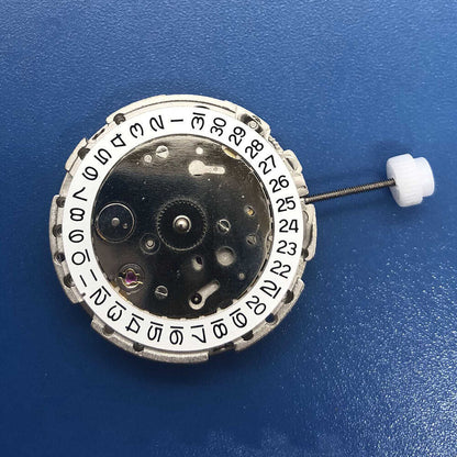 DG2813 Automatisches mechanisches Uhrwerk, 2 große Zeiger, kleine Zeiger bei 6, Datum bei 3, Silber