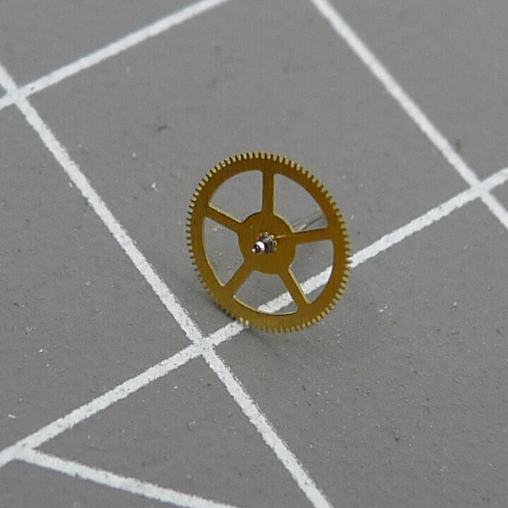 Golden 4.5H second wheels set for Miyota 82S5 82S7 watch movement, 3-piece pack