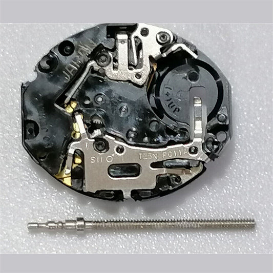 Hattori Epson PC11 quartz watch movement, precision Japanese craftsmanship for accurate timekeeping.