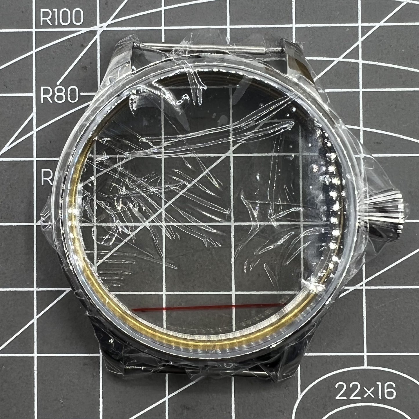 44mm Edelstahlgehäuse für Uhr ETA 6497 oder Seagull ST3600 ST3621 6498 Modell