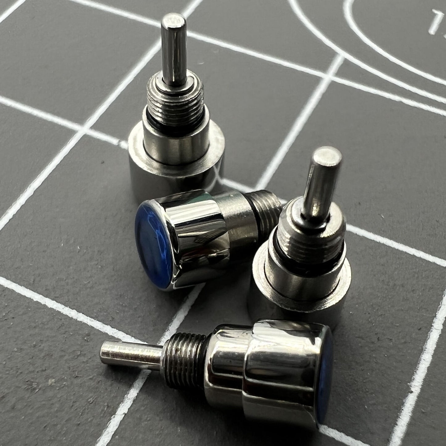 Set of 14 stainless steel watch pushers, 7 sizes for precise watch repair tools