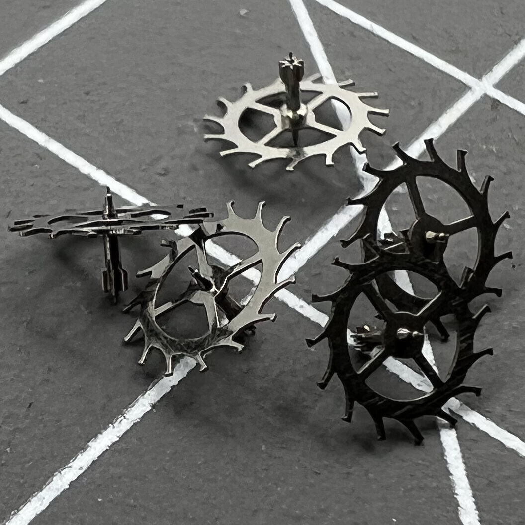 Set of 3 generic fit watch escape wheels for movement 7009 7S26#705, precise gear parts.
