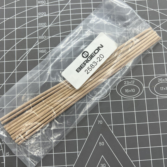 Swiss Bergeon 2583-20 Pegwood Ø2.00mm Beech Wood (Pack Of 20)