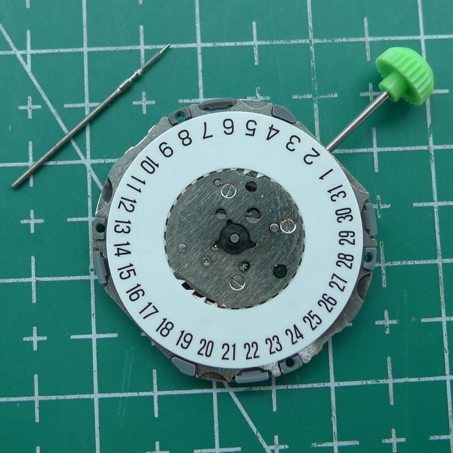 Miyota 4U74 Japan quartz movement watch accessory with date display at 6 o'clock, single calendar.