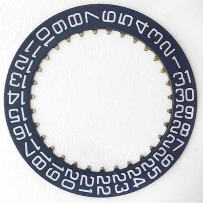 Dark Blue+White Font Watch Date Disk Wheel Date Wheel for Dandong 7770 Date At 3