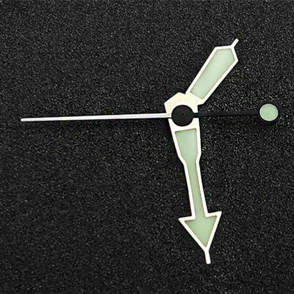 C3 green luminous watch hands set for SKX/SBBN with NH35A/NH36A movement, precision fit.