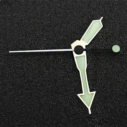 C3 green luminous watch hands set for SKX/SBBN with NH35A/NH36A movement, precision fit.