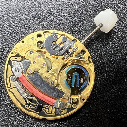 ETA 210.011 Swiss Quartz watch movement with 2 hands and single calendar, genuine precision by ETA.