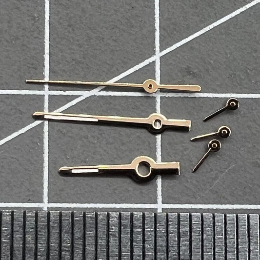 Aiguilles de montre 11 mm, garniture dorée rose, luminescentes vertes, pour VX3J, VX9J, VX7J, VX3N, VX9N, VX42