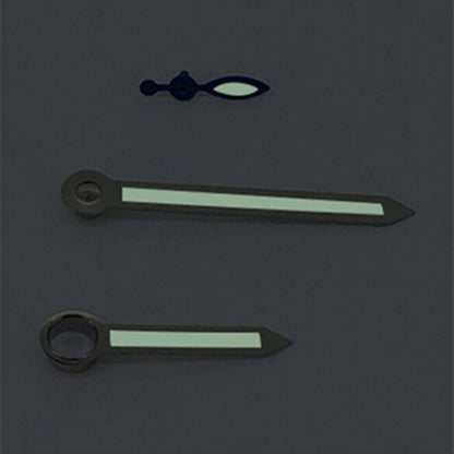 Silver Trim Arrow Shaped Green Lume Watch Hands for ST3600/ST3620/ETA6497/6498